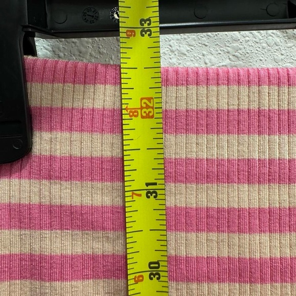 AFRM Bodycon Pink Striped Midi Skirt, Size‎ XS, EUC - Picture 7 of 7